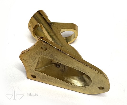 Кронштейн металлический, угол 45/90 градусов, золото, картинка 5