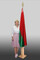 Тумба для 1 флагштока деревянная, цвет флаг атлас 85х170