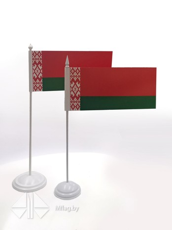 Флажки 10х20 бумажные на подставочке пластик, картинка 1