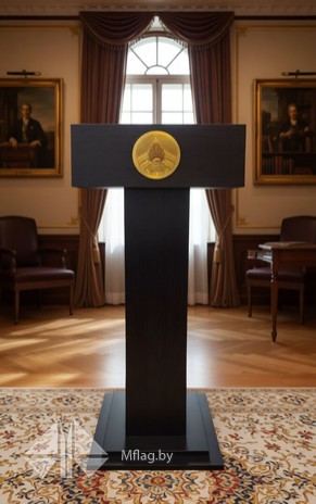 Трибуна венге с наклейкой золотой 