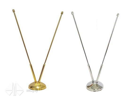 Подставка настольная, металлическая, двухрожковая, картинка 3