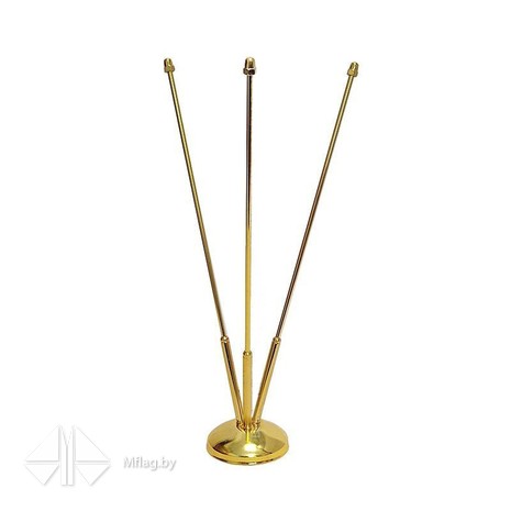 Подставка настольная, металлическая, трёхрожковая, картинка 2