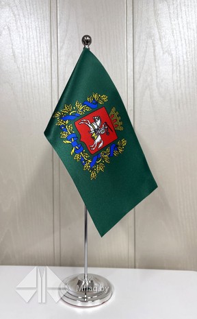 Подставка настольная, однорожковая с металлическим древком и навершием шар, золото и серебро, картинка 4