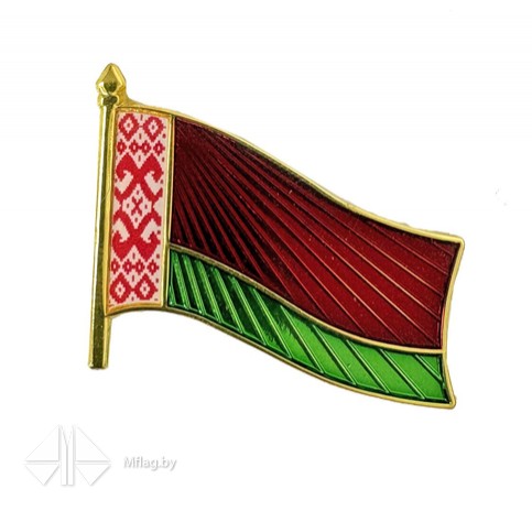 Значок Флаг Беларуси с магнитной застежкой, картинка 2