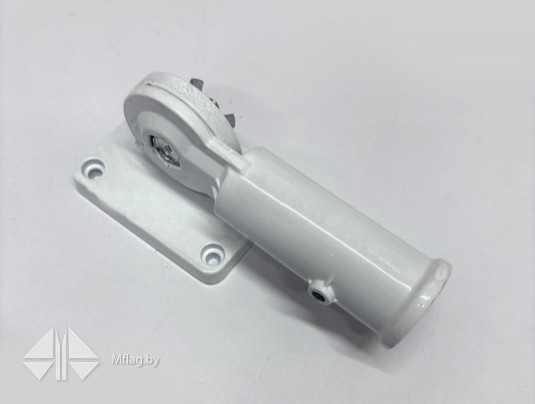 Кронштейн металлический, с регулировкой угла, белый, картинка 5