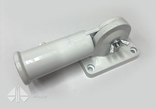 Кронштейн металлический, с регулировкой угла, белый, картинка 6