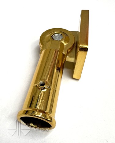 Кронштейн металлический, с регулировкой угла, золото, картинка 2