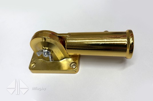 Кронштейн металлический, с регулировкой угла, золото, картинка 4