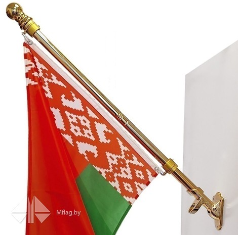 Флагшток настенный из нержавеющей стали с кронштейном, картинка 3