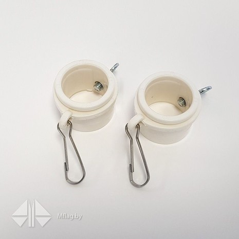 Анти-наматывающие крепления для флага, 25 мм, с карабином, картинка 1