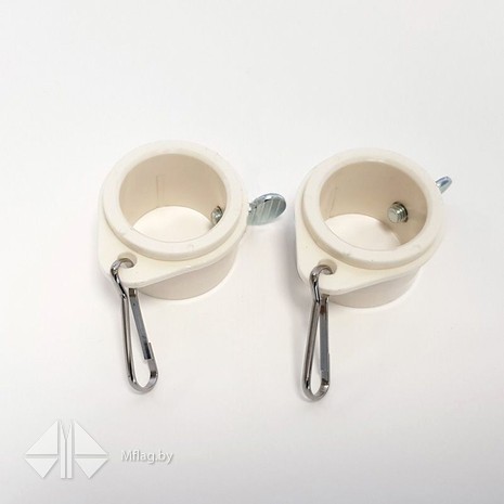 Анти-наматывающие крепления для флага, 29 мм, с карабином, картинка 1